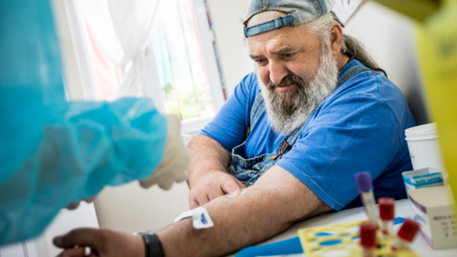 man receiving HCV vaccine